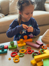 Load image into Gallery viewer, Loose Parts Rainbow Ring Set