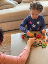 Load image into Gallery viewer, Loose Parts Rainbow Ring Set