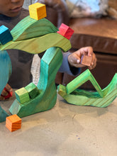 Load image into Gallery viewer, Rainbow Cube Stacking Blocks