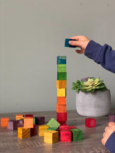 Load image into Gallery viewer, Rainbow Cube Stacking Blocks