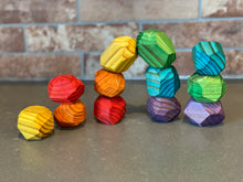 Load image into Gallery viewer, Rainbow Stacking Stones