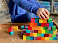 Load image into Gallery viewer, Rainbow Cube Stacking Blocks