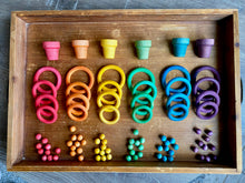 Load image into Gallery viewer, Loose Parts Rainbow Ring Set