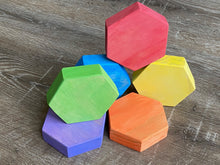 Load image into Gallery viewer, Hexagon Rainbow Blocks