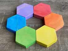 Load image into Gallery viewer, Hexagon Rainbow Blocks