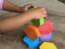 Load image into Gallery viewer, Hexagon Rainbow Blocks