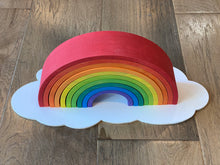 Load image into Gallery viewer, Nesting Rainbow on a Cloud Tray