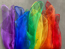 Load image into Gallery viewer, Sheer Fun - Rainbow Fabric Squares