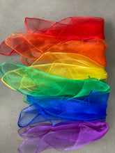 Load image into Gallery viewer, Sheer Fun - Rainbow Fabric Squares