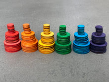 Load image into Gallery viewer, Pocket Sized Rainbow Pattern Pouch