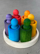 Rainbow Cup With Matching Pegs