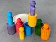 Load image into Gallery viewer, Rainbow Cup With Matching Pegs
